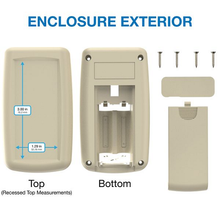 Easy Install AAA Battery With Circuit Storage Almond Box Hand Held Enclosure H45AAAAL
