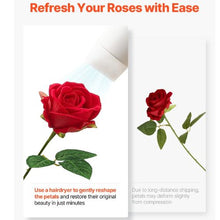 Red Roses Realistic Bouquet for Xmas Home Decor Artificial Flowers JNR-RED-060 (60 PCS)