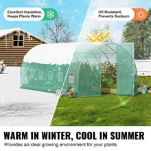 20 x 10 x 7.5' Ft Green Galvanized Frame PE Cover Walk-in Tunnel Greenhouse VV-TG-160-PE
