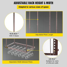 23.6 X  13.8 In  Hanging Wine Glass Rack for Bar Cafe Kitchen XR-JBJ006