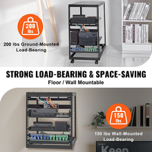 Rack, 15"-40" Adjustable Depth 20U Open Frame Server Rack