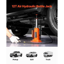 12 Ton Hydraulic Long Ram 26455 lbs Capacity with Single Piston Pump and Clevis for Garage & Shop