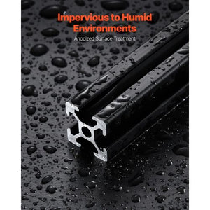 0.19 In Aluminum Extrusion Anodized Linear Rail T Slot 1200 mm 2020-120-4 (Pack of 4)