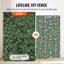 39" x 158" Dark Green Ivy Fence with Mesh Backing & Strengthened Joints – Artificial Greenery Privacy Screen Dark Green Backcloth JNF010 JNF010