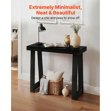 36 Inch Modern Console Table (Black)