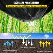 4' Ft x 100' Ft Geotextile Fabric for Landscaping Gardening 5.8 OZ Garden Weed Barrier Fabric Heavy Duty Landscape Fabric VV-FCB-PE 4*100FT 5.8OZ