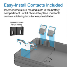 2.40"W x 6.99"L x 0.85"H Faceplate Handheld Enclosure Without Pocket Clip M8,GY