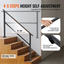 Black Outdoor for Seniors Porch Deck Handrails for Style 1