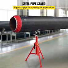 28 - 52 In V Head Pipe Stand Adjustable Height Pipe Jack Stands Folding for Pipe 1107S V