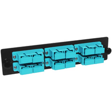 6-Port 10 Gig OM3/OM4 Multimode Fiber Adapter Panel SC Duplex Couplers FB24-4018SCG12