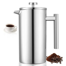 51 oz Stainless Steel Double Wall French Press Coffee Maker (Silver)