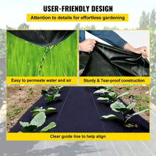 3 x 50' Ft Heavy Duty 5OZ Woven Weed Control Fabric Geotextile Fabric for Underlayment Premium Weed Barrier Fabric FCB-0.9*15.2M-5OZ