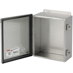 6 Metallic Junction Box Enclosure 14 Inch Height x 6 Inch Depth HOFFMAN A1412CHNFSS6