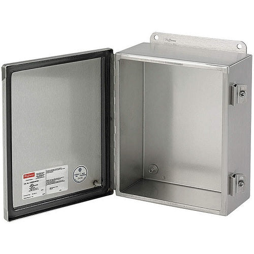 6 Metallic Junction Box Enclosure 14 Inch Height x 6 Inch Depth HOFFMAN A1412CHNFSS6