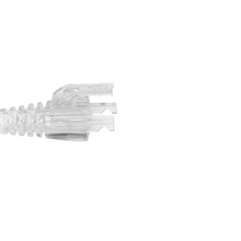 Standard Cat6/Cat6a Unshielded RJ45 Pass-Through Integrated Strain Reliefs Modular Plugs S45-B002 (100pcs/6Bag)