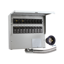 30A 250V 4 Circuits Gray Metal Portable Generator Transfer Switch A310B