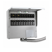 30A 10 Circuit Manual Transfer Switch With Meters A310C