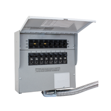 50A 8 Circuit Gray Metal Portable Generator Transfer Switch A508D