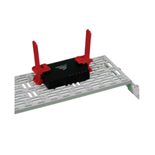 Red Nylon Forward Small Device Mounting Clamp AC1051RC20(Pack of 20)