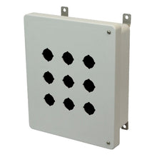 9 Push Button AM Series Non Metallic Polyester Enclosure AM1084HP9