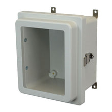 8 Inch Width Padlocking JIC Size Fiberglass Enclosure with Windows AM1084RLW