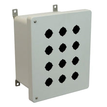8 Inch Width AM Series Non Metallic Polyester Push Button Enclosure AM1086HP12