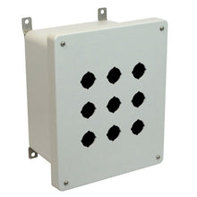 9 Push Button Non Metallic Polyester Enclosure AM1086P9