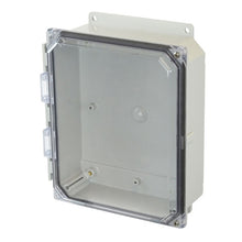 2 Inch Depth POLYLINE AMP Series JIC Size Polycarbonate Enclosure with Clear Covers AMP1082CCHF
