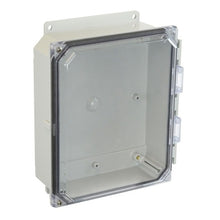 2 Inch Depth POLYLINE AMP Series JIC Size Polycarbonate Enclosure with Clear Covers AMP1082CCHF