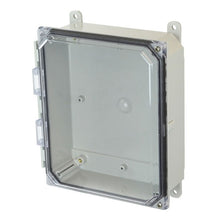 8 Inch Width Window JIC Size Polycarbonate Enclosure with Clear Covers AMP1082CCH