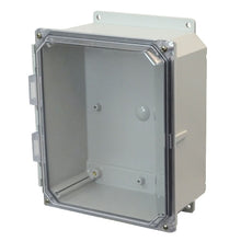 NEMA 4X JIC Size Polycarbonate Enclosure with Clear Covers AMP1084CCF