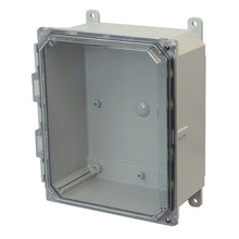 1 Door Screw Window Polycarbonate Enclosure with Clear Covers AMP1084CCH