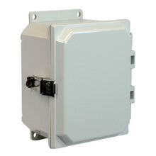 10 Inch Height Snap Padlocking POLYLINE AMP Series JIC Size Polycarbonate Enclosure AMP1084LF