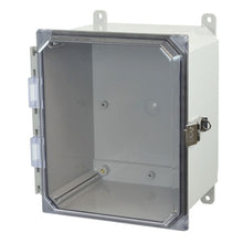 10 Inch Height Snap Polycarbonate Enclosure with Clear Covers AMP1086CCL
