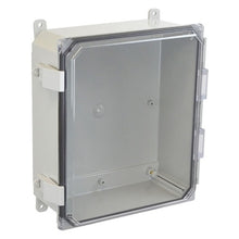 10 Inch Height Snap Polycarbonate Enclosure with Clear Covers AMP1204CCNL