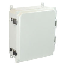 10 Inch Width Stainless Steel Lockable Snap Latch Non Metallic Enclosure AMP1204L
