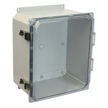 10 Inch Width POLYLINE AMP Series JIC Size Polycarbonate Enclosure with Clear Covers AMP1206CCLF