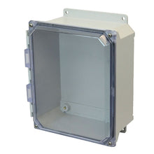 1 Door Screw Fiberglass Enclosure with Clear Covers AMU1084CCF