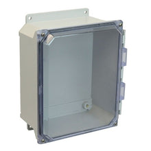 1 Door Screw Fiberglass Enclosure with Clear Covers AMU1084CCF