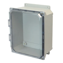 NEMA 4X Window Fiberglass Enclosure with Clear Covers AMU1084CCHF