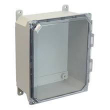 1 Door Screw JIC Size Fiberglass Enclosure with Clear Covers AMU1084CCH