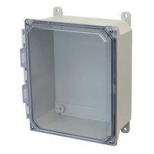 4 Inch Depth ULTRALINE AMU Series JIC Size Fiberglass Enclosure with Clear Covers AMU1084CC