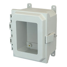 1 Door Window Padlocking Fiberglass Enclosure with Windows AMU1084NLW