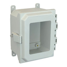 1 Door Window Padlocking Fiberglass Enclosure with Windows AMU1084NLW
