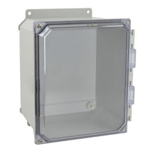 8 Inch Width Wall Mount Fiberglass Enclosure with Clear Covers AMU1086CCHF