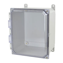 10 Inch Height Screw Window Fiberglass Enclosure with Clear Covers AMU1086CCH