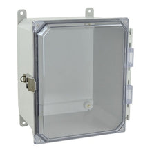 NEMA 4X Snap Fiberglass Enclosure with Clear Covers AMU1086CCL