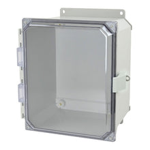 NEMA 4X ULTRALINE AMU Series JIC Size Fiberglass Enclosure with Clear Covers AMU1086CCNLF