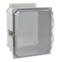 10 Inch Height Lockable Twist Latch Fiberglass Enclosure with Clear Covers AMU1086CCTF