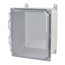 NEMA 4X Window JIC Size Fiberglass Enclosure with Clear Covers AMU1086CC
